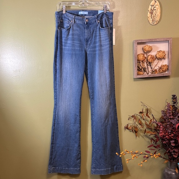 NWT 7 For All Mankind Dojo B(air) flare leg trouser size 31 - Picture 6 of 15